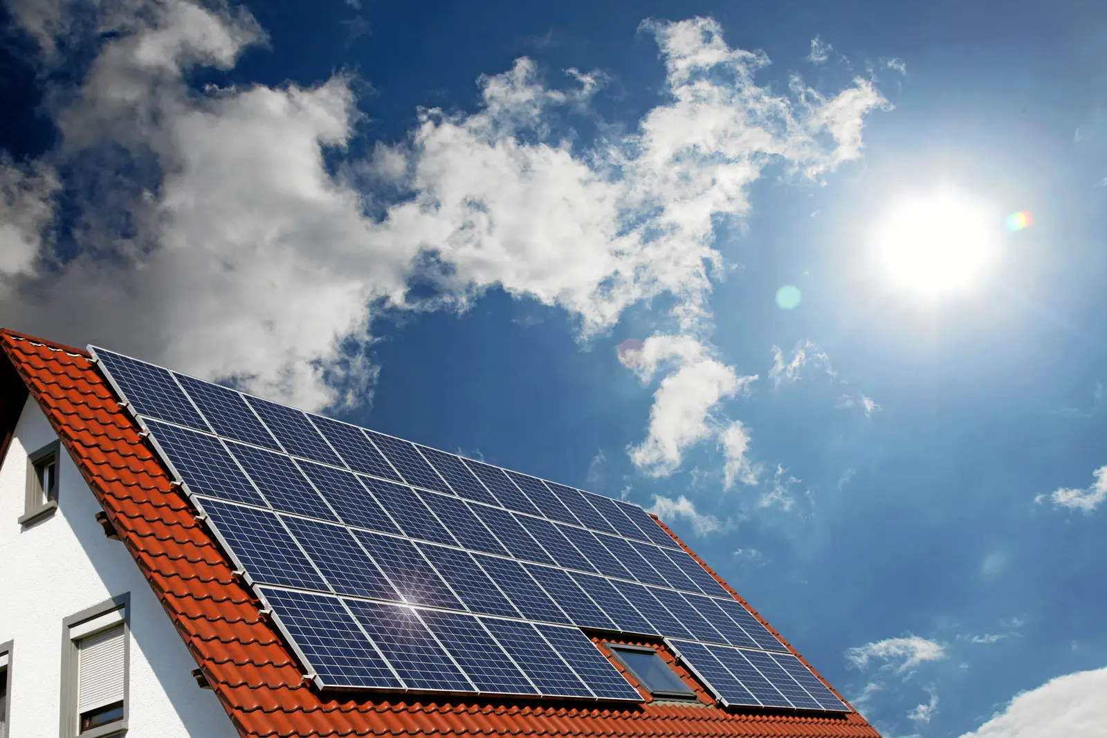Solceller i fält